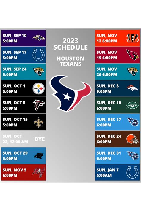 texans playoff schedule